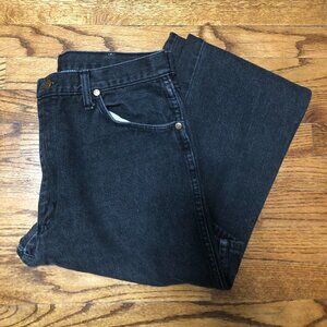 Men's black Wrangler jeans